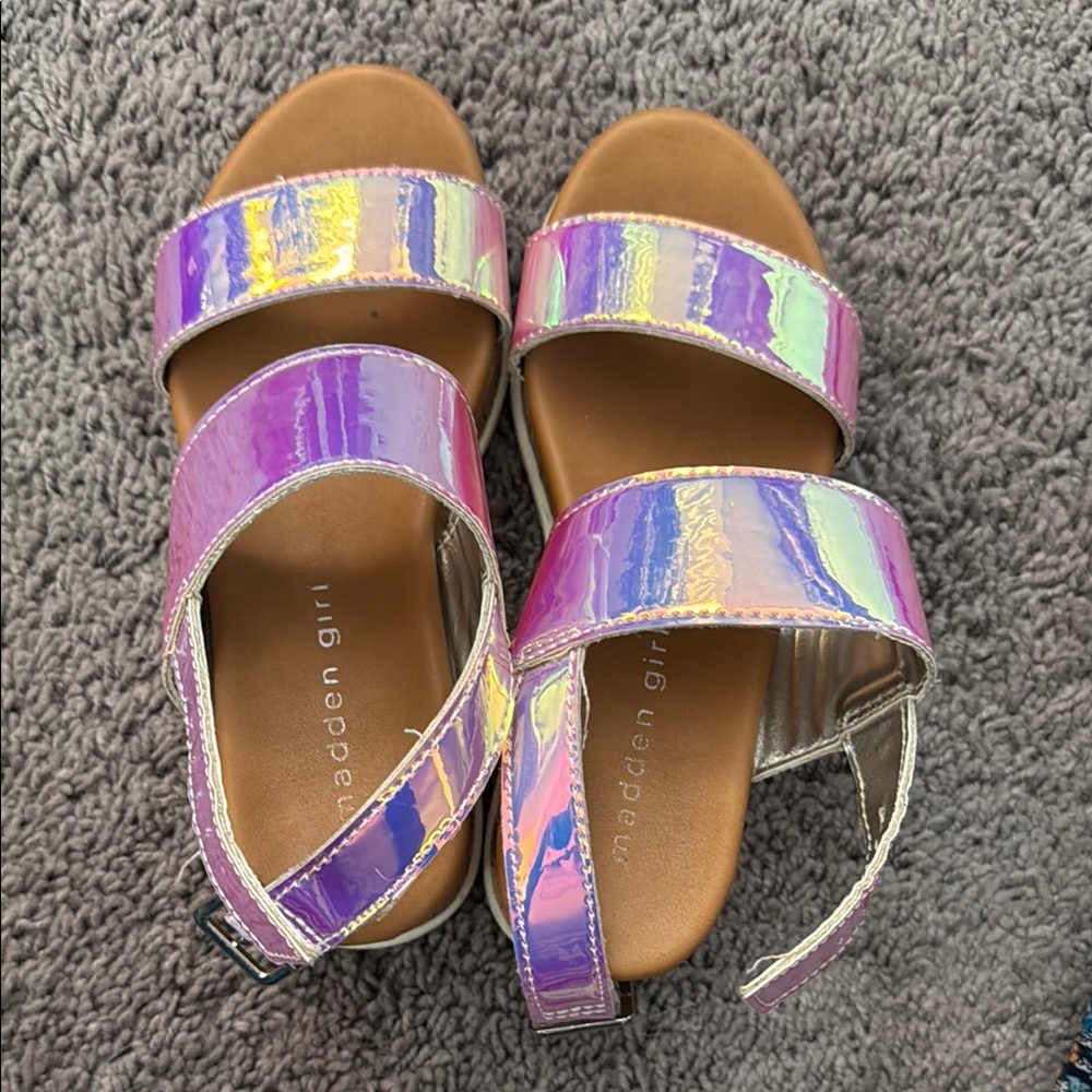 Madden Girl (Steve Madden) Iridescent Kids Sandals